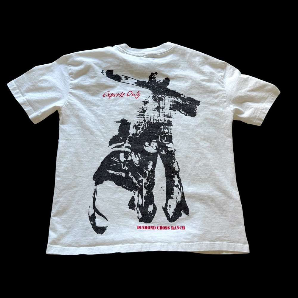 Diamond Cross Ranch Ski Club Jackson Hole Experts Only Graphic T-Shirt Mens M